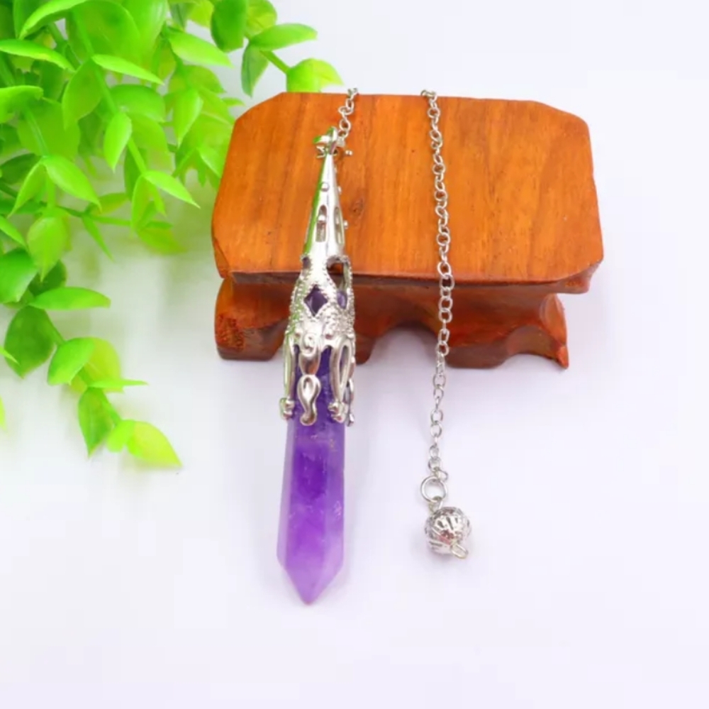 Natural Stone Pendulum Hexagonal Prism